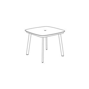 Eiland 36&#8243; Square Dining Table -Skyline Top