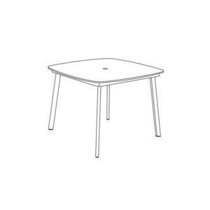 Eiland 45&#8243; Square Counter Table -Enigma Top