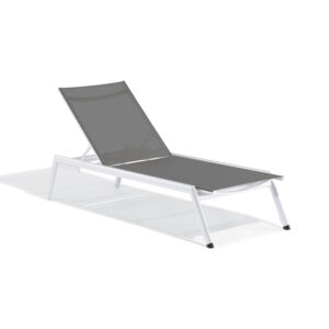 Eiland Armless Chaise Lounge -Titanium Seat