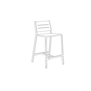 Eiland All Aluminum Counter Stool