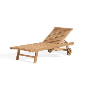 Oxford Teak Chaise Lounge