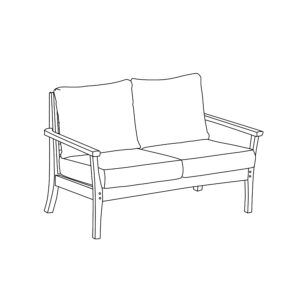 Mera Teak Loveseat