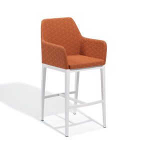 Oland Bar Chair -Canvas Rust Seat