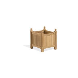 Square Teak Planter &#8211; 15&#8243;