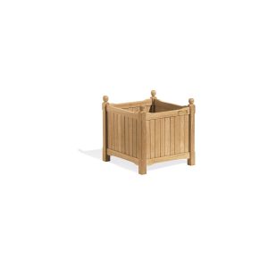 Square Teak Planter &#8211; 19&#8243;