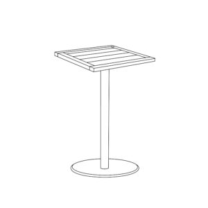 Travira 34&#8243; Square Bar Table