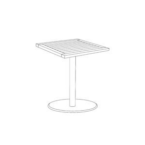 Travira 34&#8243; Square Bistro Table