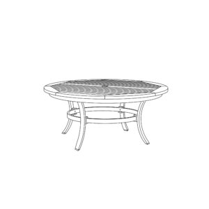 Travira 48&#8243; Round Chat Table