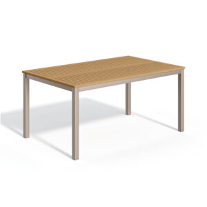 Travira 63&#8243; Rectangular Dining Table -Natural Top