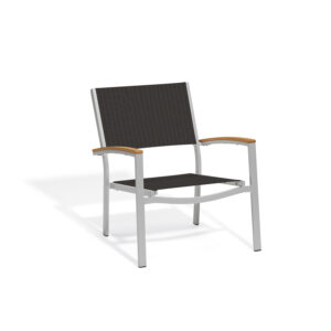 Travira Sling Lounge Chair -Teak Armcaps