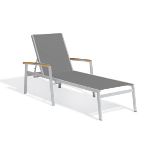 Travira Sling Chaise Lounge -Titanium Seat