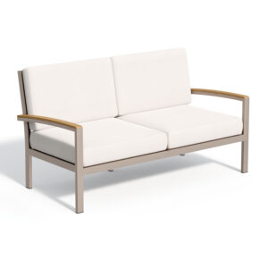 Travira Cushion Loveseat -Bliss Linen cushions