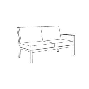 Travira Modular Loveseat (Left)