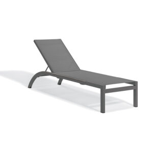 Argento Armless Chaise Lounge -Titanium Seat