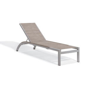 Argento Armless Chaise Lounge -Bellows Seat